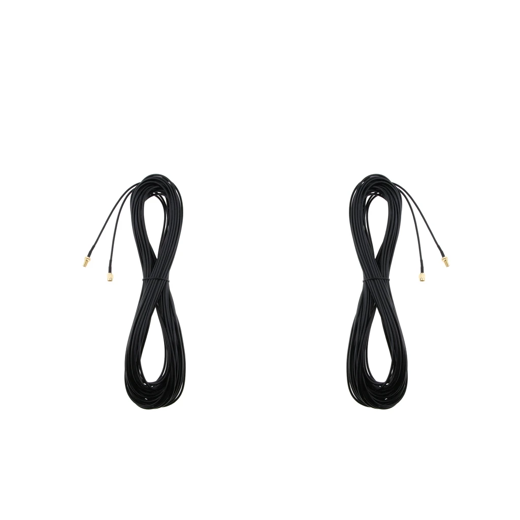 2Pcs Antenna Adapter, RP SMA Male to RP SMA Female Extension Cable Connector for WiFi Wireless Router & Network Card (65.6feet)