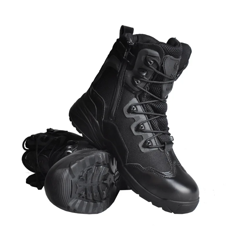 Outdoor Autumn Winter Men Warm Hiking Boots Tactical Mountaineering Walking Sneakers New Warm Non-Slip High-Top Waterproof Shoes