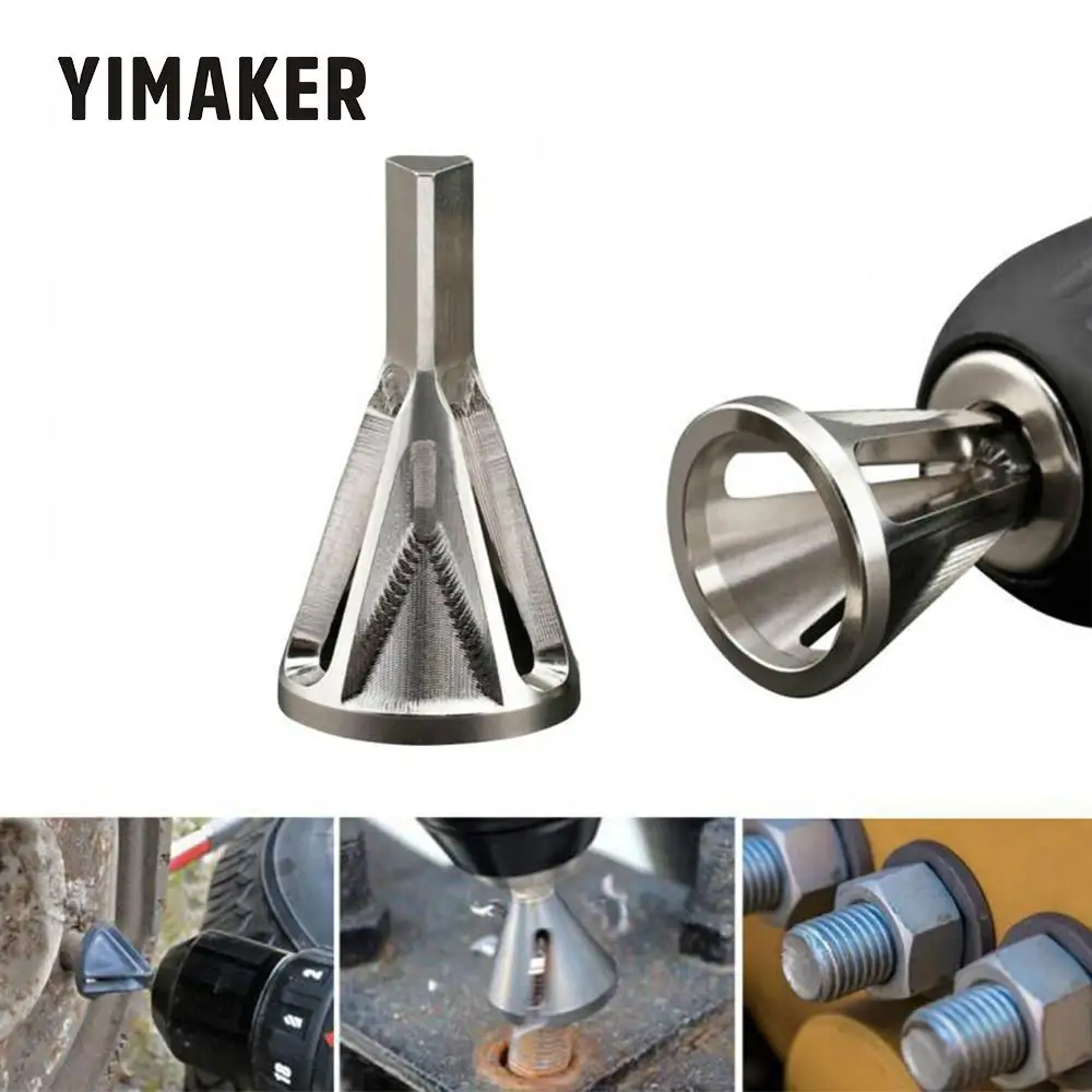 YIMAKER для снятия заусенцев внешний инструмент для снятия фаски Угловое шлифование края удаление шип подходит для патрона электрические сверла инструменты