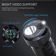 Мини охотничья видеокамера ночного видения 2200mA с компасом и шлемом Спортивная экшн-камера для ночного видения Видеокамера видеокамера