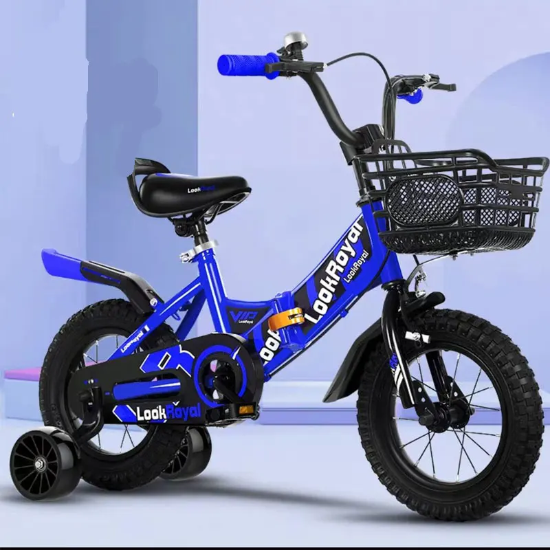 Детский складной велосипед из высокоуглеродистой стали Рама внедорожное запасное колесо корзина для защиты окружающей среды мягкое заднее сиденье