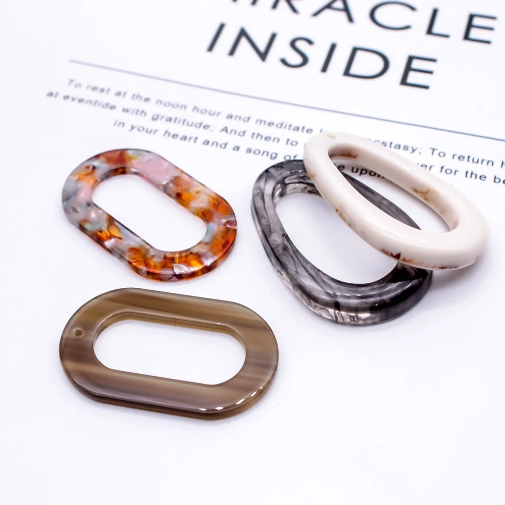 6 шт. акриловые серьги-подвески овальной формы | Украшения и аксессуары