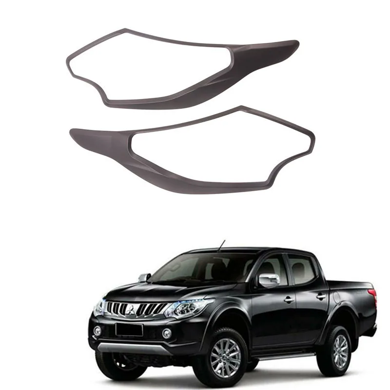 Car Headlight Frame Head Light Cover Trim for Mitsubishi Triton / L200