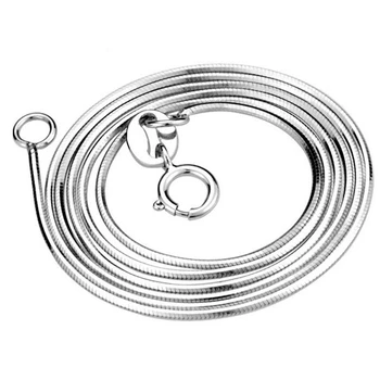 

1mm S925 Sterling Silver Necklace New Delicate Temperament Female Snake Bone Chain Clavicle Necklace