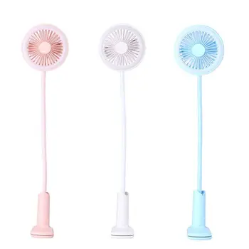 

Rechargeable Flexible USB Fan with LED light 2 Speed Adjustable Air Cooling Clip Fan for Camping Hiking BBQ Home Office