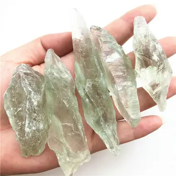 

25-50g Natural Green Crystal Stone Quartz Gravel Rough Energy Rock Raw Decoration Natural Quartz Crystals 1 Piece
