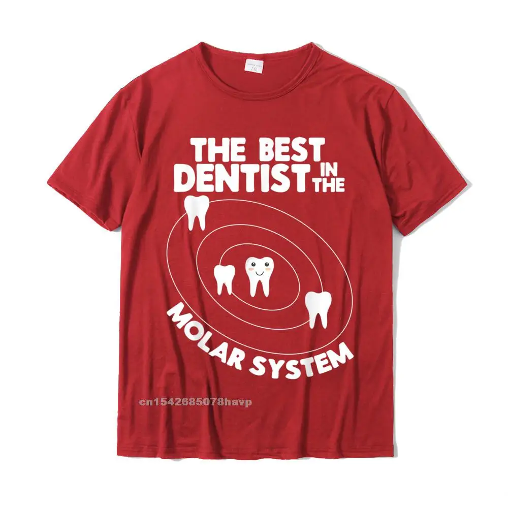 Normal Printed Fall All Cotton Round Neck Men Tops Tees Casual T Shirts Discount Short Sleeve Tshirts Drop Shipping Best Dentist In The Molar System Design - Funny Tooth Pun T-Shirt__2612. red