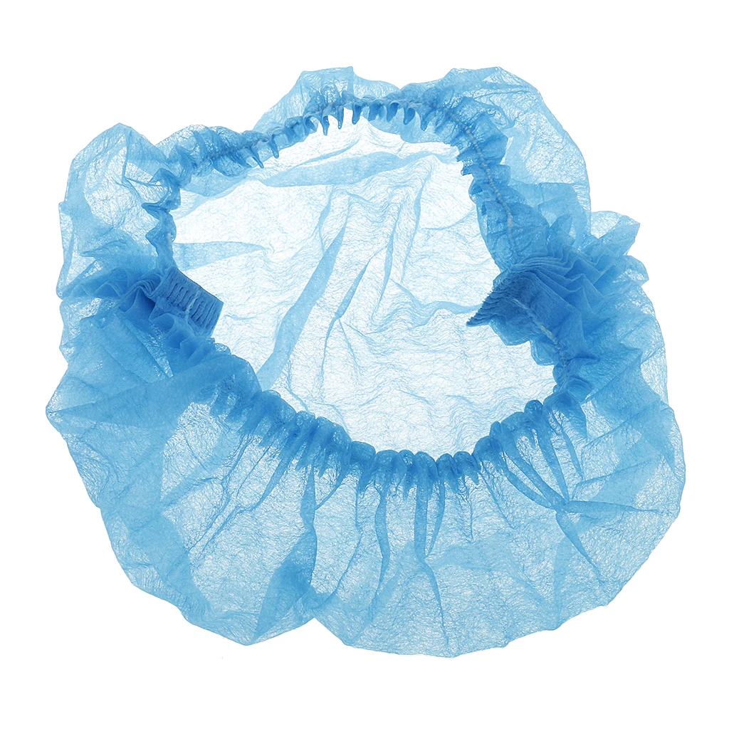 10 Pack Disposable Non Woven Bouffant Hair Net Caps Head Covers for Labs, Nurse, Tattoo and Food Service