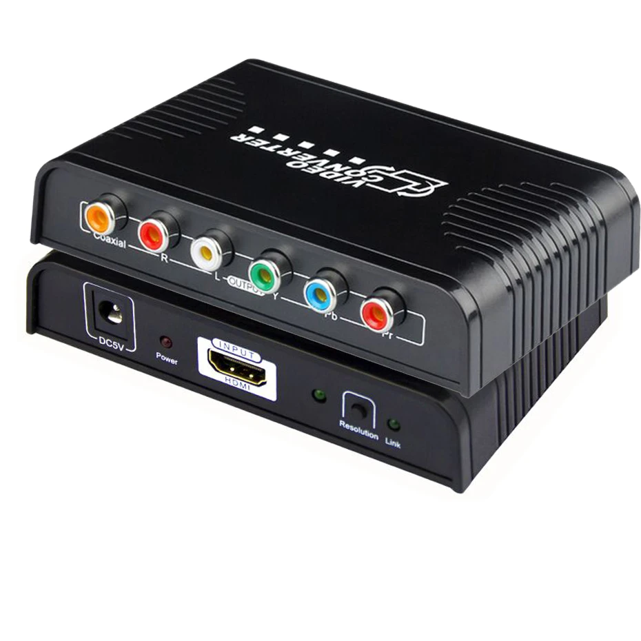 HDMI to Component video Scaler converter with audio HDMI in to Ypbpr 5RCA component  out+Digital audio|component converter|hdmi to ypbprhdmi to - AliExpress