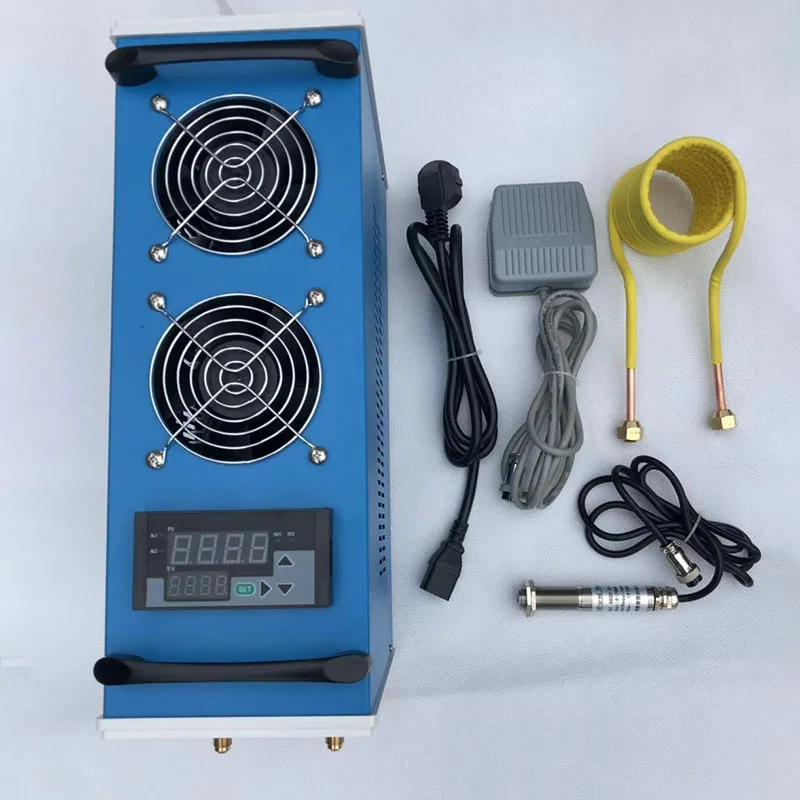 2800W ZVS Induction Heater Metal Smelting Furnace Metal Quenching Equipment Adjustable power+Temperature control 1-1000 ° C