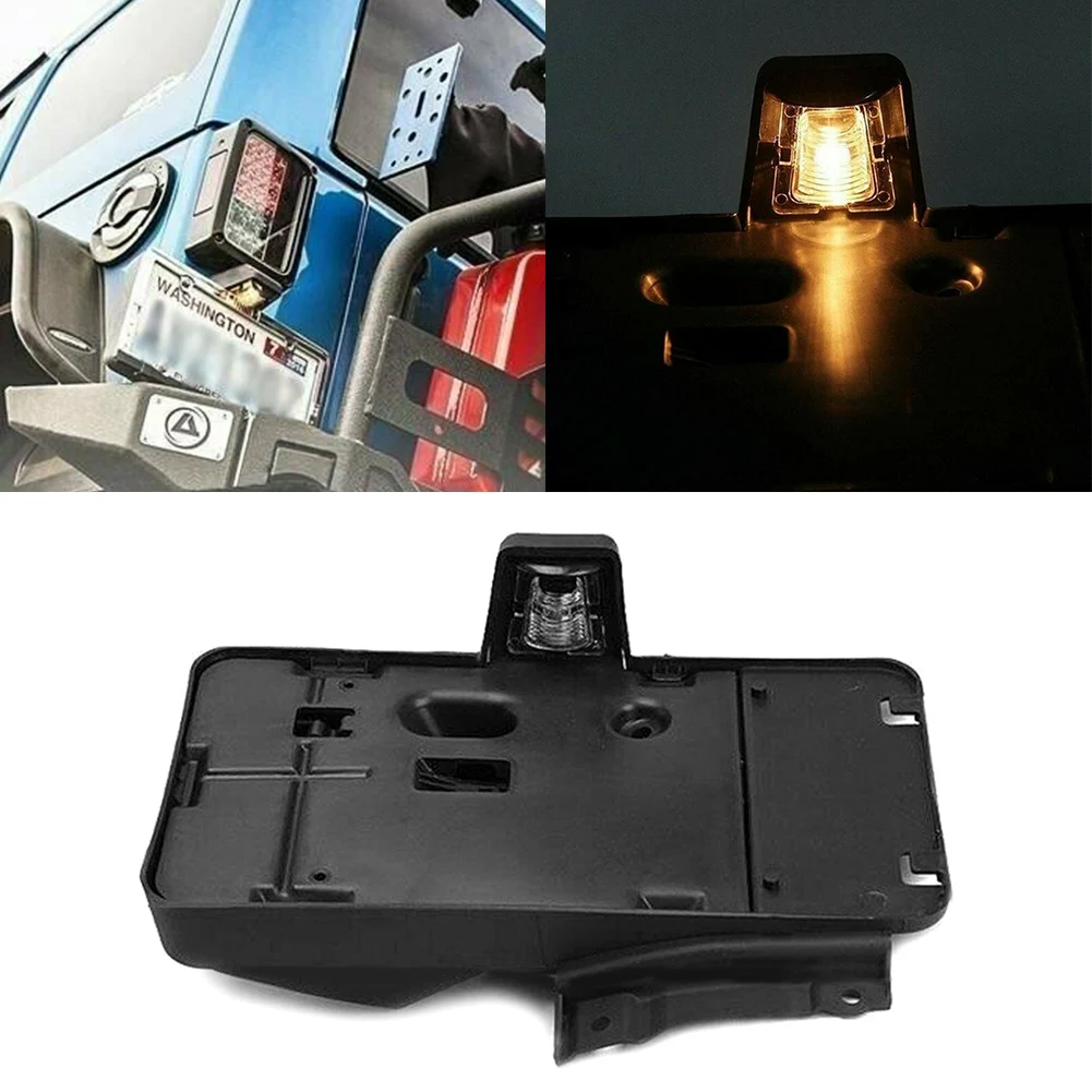 

Car Rear License Number Plate Tag Holder with Light Licence For Jeep Wrangler Jk 2007 2008 2009 2010-2017 2018 Car Decoration