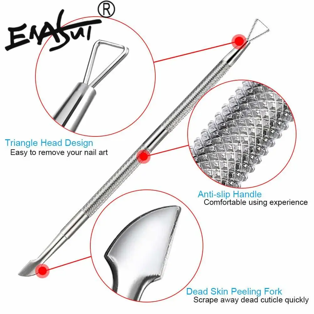 ENASUI набор зажимов для снятия лака для ногтей 20 пачек средство для снятия гель-лака толкатель для кутикулы и 500 пачек ватных дисков