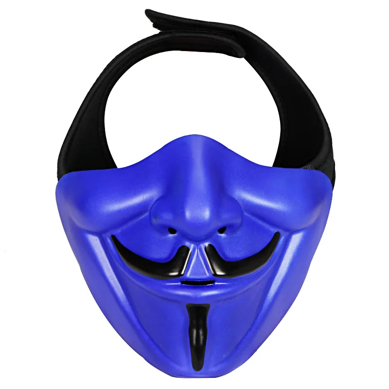 Hallowe VforVendetta Макияж танцевальный бар Festiva V маска тактическая маска Открытый CS Половина лица