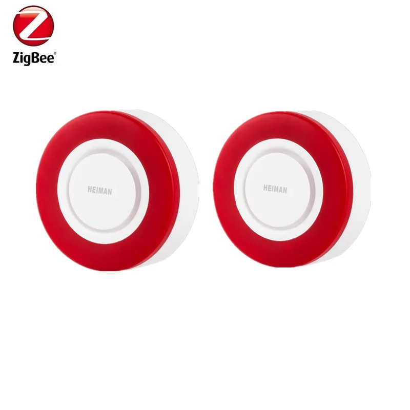 Стробоскопическая сирена Zigbee со звуковым сигналом 95 дБ громкие звуки для угрозы