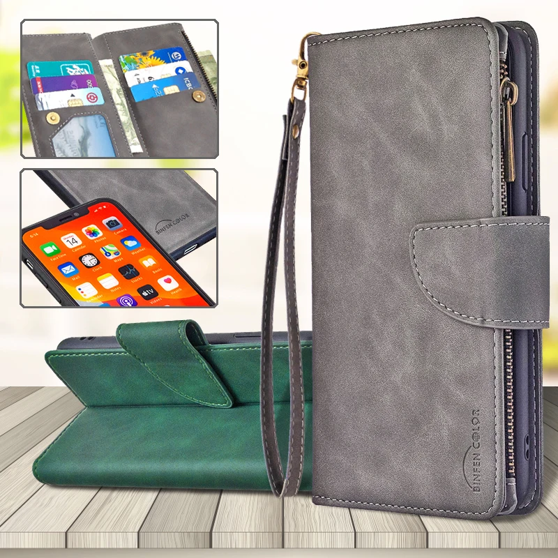 For Xiaomi Redmi Note 9 8 Pro Max 7 7S 9S 8T 8A 7A 10X Luxury Lanyard Zipper Leather Wallet Detachable Magnetic Cover Phone Case