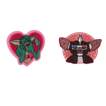 

20pcs/lot A3935 Patchfan Cartoon Monster Sticker Iron On Patches Embroidery Patch For Clothing Accessories Badge