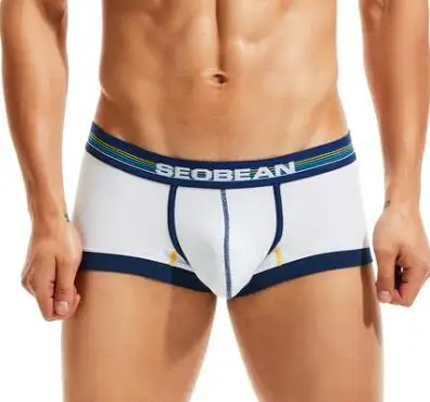 Мужские ondergoed шорты хлопок нижнее белье calzoncillos Мужская пижама боксеры calecon homme нижнее белье hombre slip - Цвет: Белый