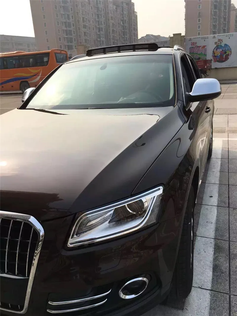 Для Audi Q5 8R Q7 4L SQ5 Chrome Боковая защитные колпачки для зеркала 2009 2010 2011 2012 2013 жемчужный никель Матовый Серебристый