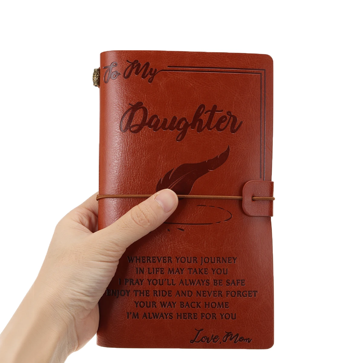 Для моей дочери, где когда-либо люблю маму, кожаный бизнес-журнал, записная книжка, дневник, заметки для заметок, офисные, школьные канцелярские принадлежности