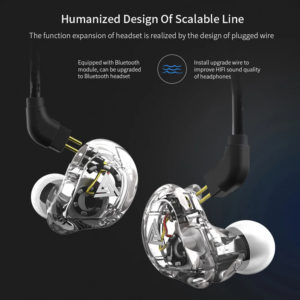 QKZ VK1 Wired In Ear Earphones Bass HiFi Earbuds Sports Headphones with Mic
