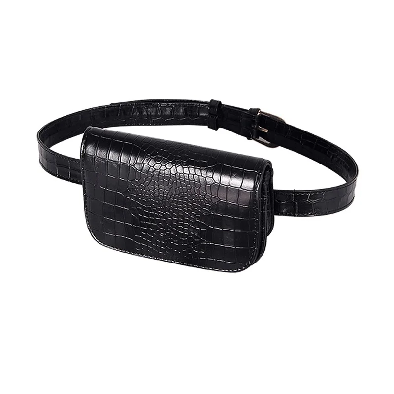 Vintage Waist Bag Women Diamond Lattice Pu Leather Belt Bag Waist Pack