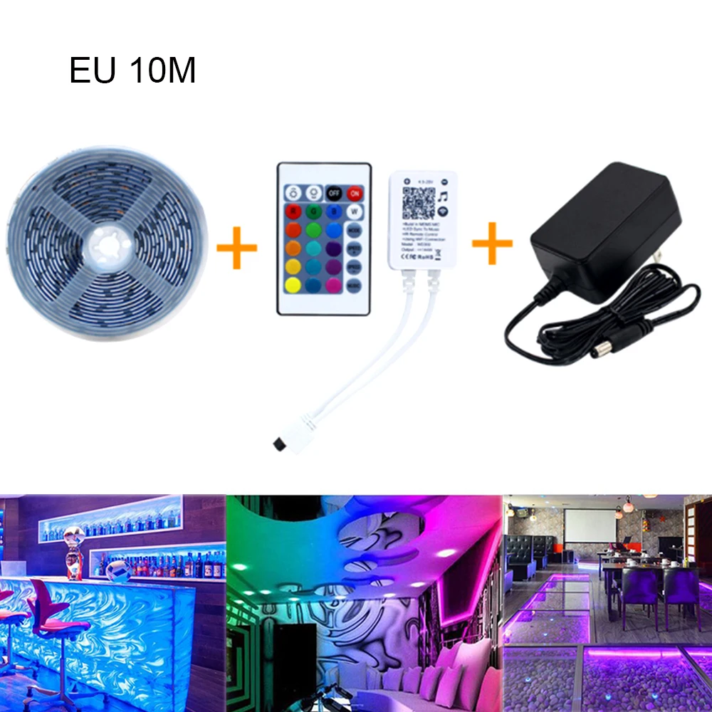 A2 Waterproof RGB LED Light Strip Kit LED Strip Lights Music SMD 5050 Tape Lights Color Changing Rope Lights with Remote - Испускаемый цвет: A2