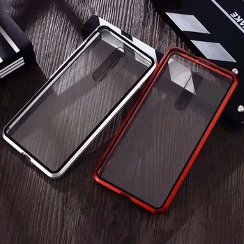 

Magnetic Phone Case For Xiaomi Redmi K20 Pro K30 Note 8 Pro 7 Aluminum Bumper Double Glass Cover Mi Note 10 CC9 Pro 9 9T A2 Case