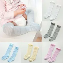 ; Носки для маленьких девочек; Гольфы с бантиками; милые детские носки; длинные Детские гетры без пятки