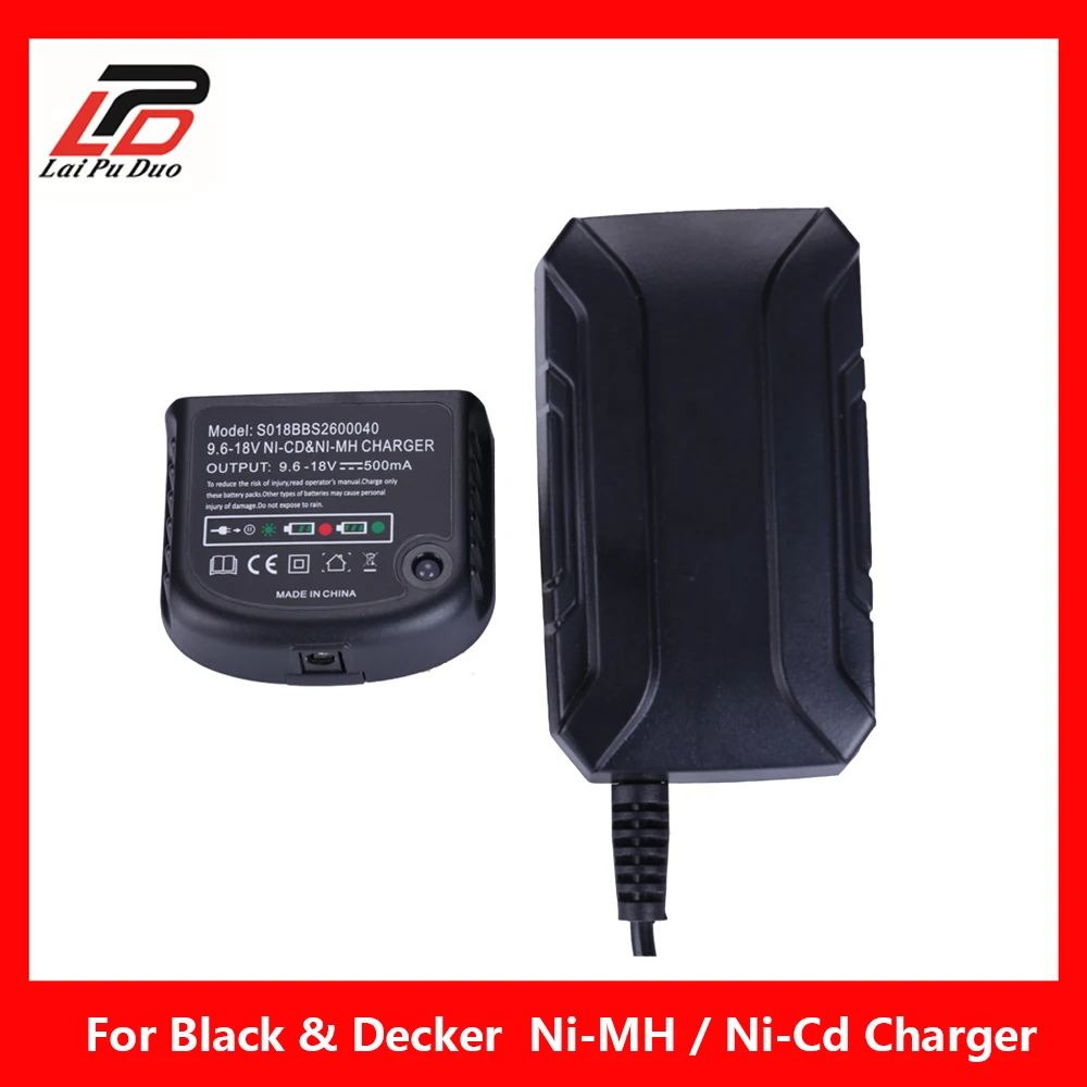 1pc For Black & Decker 9.6V-18V Ni-Cd&Ni-MH Battery Charger