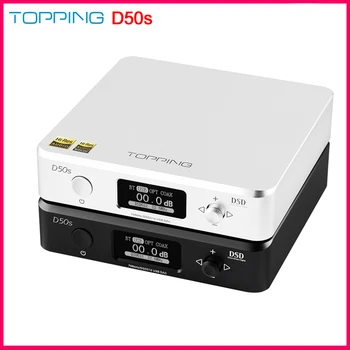 

TOPPING D50s ES9038Q2M*2 DAC Bluetooth 5.0 LDAC DSD512 32Bit/768K Hi-Res Audio HIFI Decoder