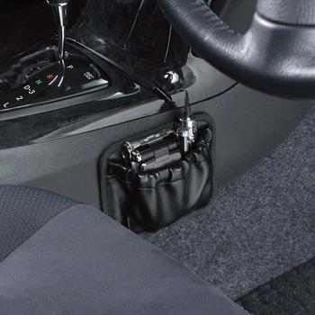 

Car Seat Side Storage Bag Organiser Phone Pen Key Auto Seats Gaps Organizer Door Stick Paste Pockets Holder