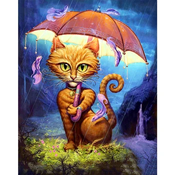 

Cat Full Square/Round Stones Diamond Painting Animal Cartoon Diamond Embroidery Cross Stitch Diamond Mosaic Dimond Home Decor