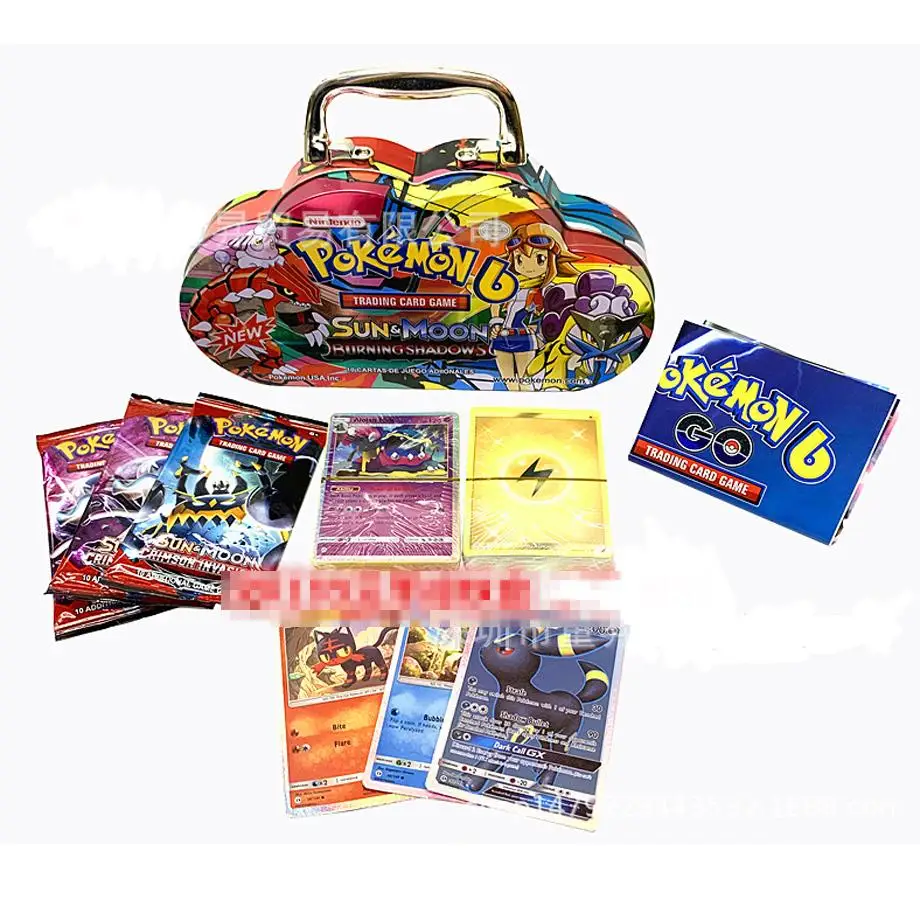 Caixa de Lata Cartões de Jogo para Crianças Portátil Pokemon Takara Tomy Pçs - Set Batalha Brinquedos Hobbies Passatempo Colecionáveis Coleção Anime 102 3 TOMY pçs set Batalha Brinquedos Hobbies Passatempo