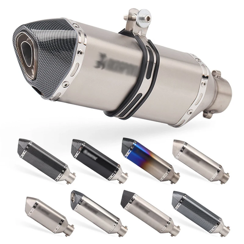 

51MM Universal Motorcycle for akrapovic Exhaust Pipe Muffler DB Killer pitbike escape moto motocross piaggio cafe racer trk 502