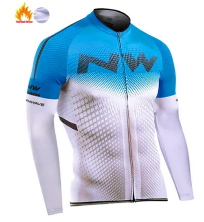 Northwave Pro Team Зимняя велосипедная Одежда дышащая Ropa Ciclismo с длинным рукавом MTB велосипедная одежда верхняя спортивная одежда - Цвет: 15