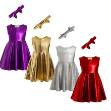 Платье с золотыми блестками для девочек, блестящее платье для малышей, платье для первого дня рождения, детское Золотое праздничное платье, платье с цветочным узором и блестками для девочек, вечерние платья для девочек