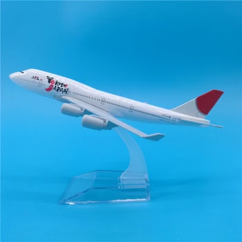 

16cm Japan Airlines Boeing 747 Metal Airplane Model Decoration Gift JAL Airlines B747 Model Collectible Airplane Models Toys
