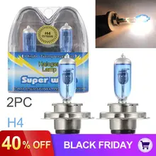 2 шт./лот H4 100 Вт белый светильник супер яркий автомобильный HOD ксеноновая галогеновая лампа авто передний головной светильник лампа