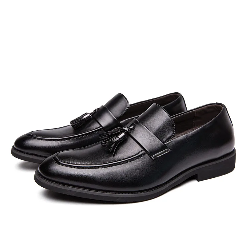 

New wedding Men Leather Loafers Fashion Party Dress shoes business men shoes Breathable Comfortable Men's Boat Footwear