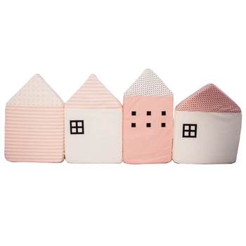 

4PCS Crib Anti-Collision Protection Pillow Protection Cushion Children's Room Decorative Wall Decoration