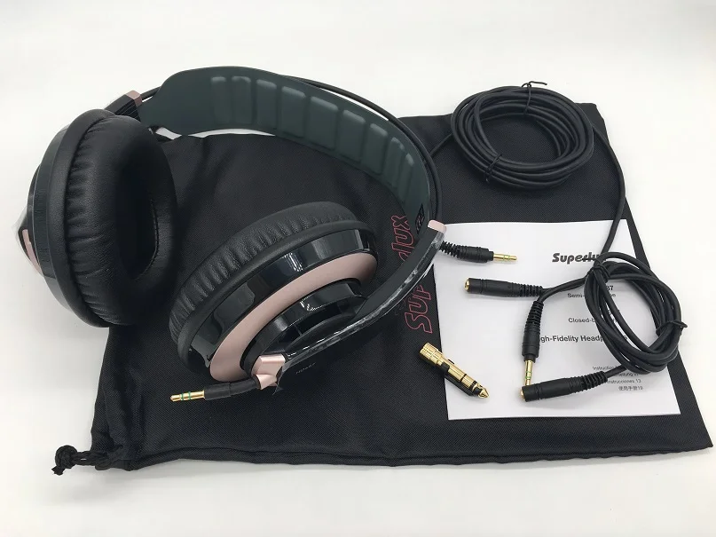 Superlux HD687 Профессиональный полуоткрытый студийный стандарт динамические наушники монитор гарнитура позолоченный стерео разъем 3,5 мм - Цвет: no retail package