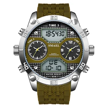 

Top Brand Luxury Smael Military Watches Men Sports Watches Led Display Analog Digital Quartz Watches Man Watches relojes hombre