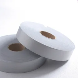 Tissu réfléchissant argent brillant 5CM X 5 mètres, bande à haute visibilité pour couture sur vêtements, sacs et chaussures 