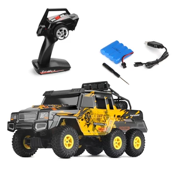 

Wltoys New 18629 RC Car 1:18 2.4G 4CH Six-wheel Drive 15KM/H RTR RC Crawler With LED Lights Off-road Climbing Car Model Gifts