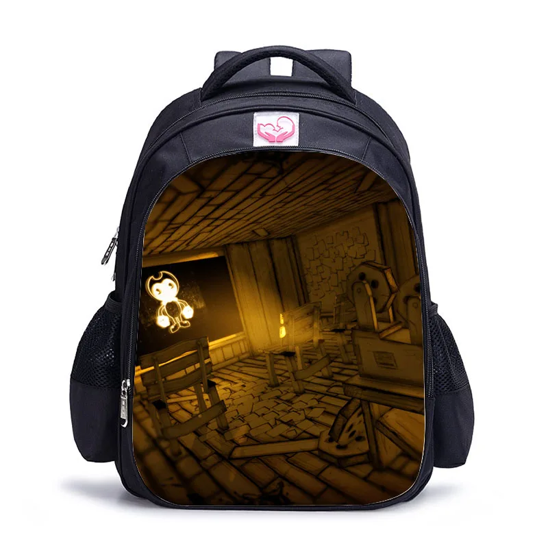 as pictures Рюкзак Bendy and The Ink Machine, школьная сумка, дорожная сумка для мальчиков и девочек, милые школьные сумки, школьный рюкзак для девочек - Цвет: as pictures