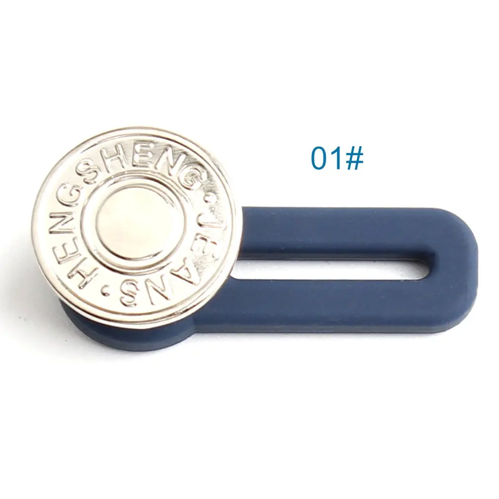 

Retractable Waist Button Free Nail Detachable Adjustment Buckle Jeans Waist Extension Buckle Pants Button 3Pcs