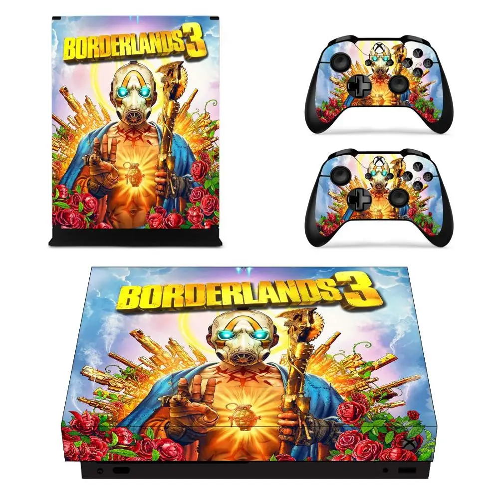 YSX1X2407 Игра Borderlands 3 кожи Стикеры наклейка для Xbox One X консоли и 2 контроллеры для Xbox One X кожи Стикеры винил - Цвет: YSX1X2407