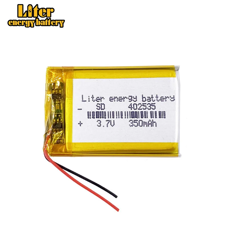 3,7 V,350mAH 402535 полимерная литиевая батарея для 3,7 V 402535 PLUG GPS,MP3 MP4 MP5 полимерная аккумуляторная батарея (art.: 7a6b42a2f) - 7a6b42a2f