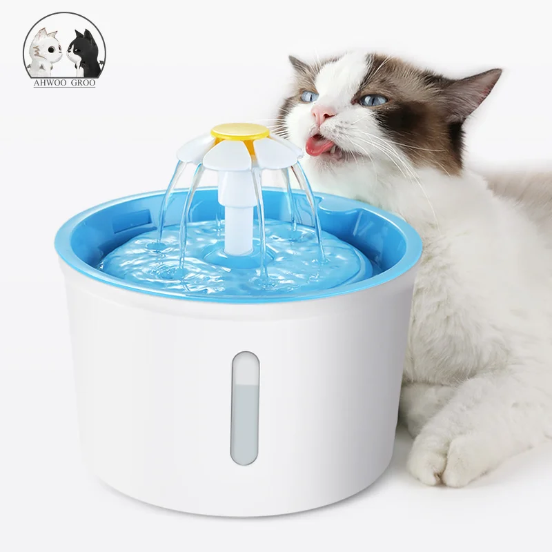 

2.4L Automatic Pet Cat Water Dispenser Fountain with LED Electric USB Dog Cat Pet Mute Drinker Feeder Bowl Pet Drinking Fountain