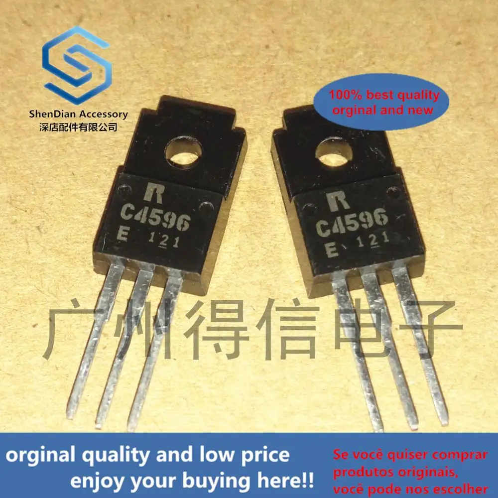 

10 шт., 100% оригинальный новый 2SC4596E C4596 TO-220F SILICON EPITAXIAL чтовый транзистор (общее описание), реальное фото